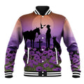 Australia ANZAC Animal Heroes Baseball Jacket Purple Poppies