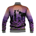 Australia ANZAC Animal Heroes Baseball Jacket Purple Poppies