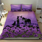 Australia ANZAC Animal Heroes Bedding Set Purple Poppies