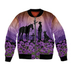 Australia ANZAC Animal Heroes Bomber Jacket Purple Poppies