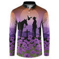 Australia ANZAC Animal Heroes Button Sweatshirt Purple Poppies