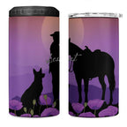Australia ANZAC Animal Heroes 4 in 1 Can Cooler Tumbler Purple Poppies