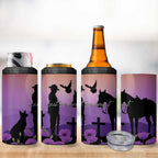 Australia ANZAC Animal Heroes 4 in 1 Can Cooler Tumbler Purple Poppies