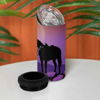 Australia ANZAC Animal Heroes 4 in 1 Can Cooler Tumbler Purple Poppies