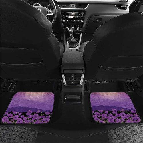 Australia ANZAC Animal Heroes Car Mats Purple Poppies
