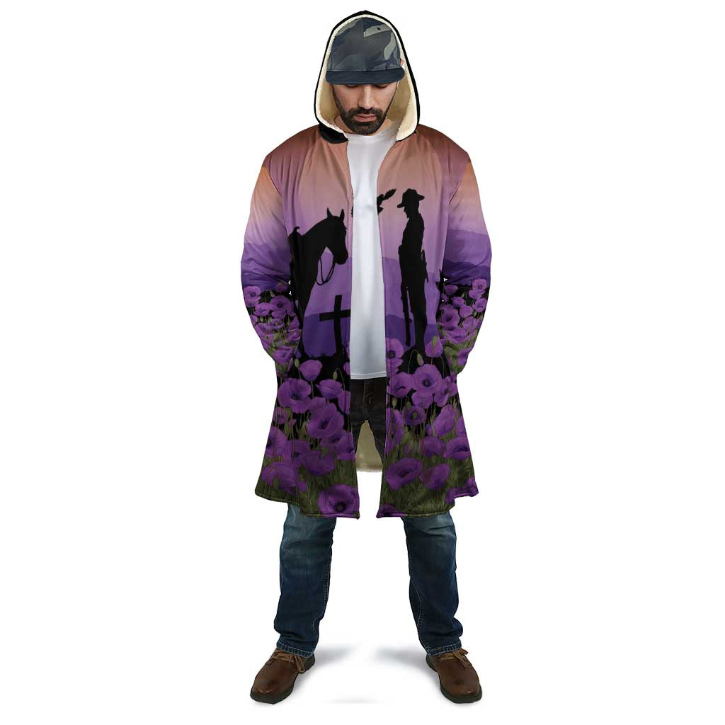 Australia ANZAC Animal Heroes Cloak Purple Poppies