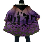 Australia ANZAC Animal Heroes Cloak Purple Poppies