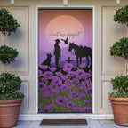 Australia ANZAC Animal Heroes Door Cover Purple Poppies