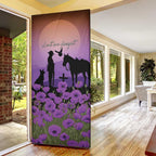 Australia ANZAC Animal Heroes Door Cover Purple Poppies