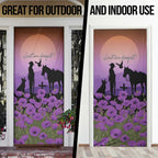 Australia ANZAC Animal Heroes Door Cover Purple Poppies