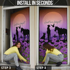 Australia ANZAC Animal Heroes Door Cover Purple Poppies