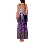 Australia ANZAC Animal Heroes Family Matching Tank Maxi Dress and Hawaiian Shirt Purple Poppies