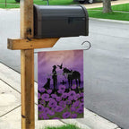 Australia ANZAC Animal Heroes Garden Flag Purple Poppies