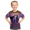 Australia ANZAC Animal Heroes Kid T Shirt Purple Poppies
