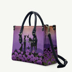Australia ANZAC Animal Heroes Leather Bag Purple Poppies