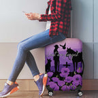 Australia ANZAC Animal Heroes Luggage Cover Purple Poppies