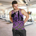 Australia ANZAC Animal Heroes Men Tank Top Purple Poppies