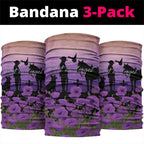 Australia ANZAC Animal Heroes Neck Gaiter Purple Poppies