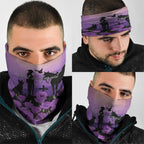 Australia ANZAC Animal Heroes Neck Gaiter Purple Poppies