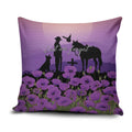 Australia ANZAC Animal Heroes Pillow Cover Purple Poppies