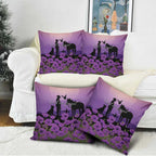 Australia ANZAC Animal Heroes Pillow Cover Purple Poppies