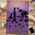 Australia ANZAC Animal Heroes Puzzle Purple Poppies