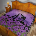 Australia ANZAC Animal Heroes Quilt Purple Poppies