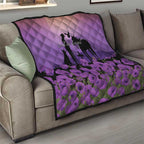 Australia ANZAC Animal Heroes Quilt Purple Poppies