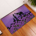 Australia ANZAC Animal Heroes Rubber Doormat Purple Poppies