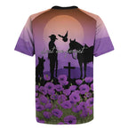 Australia ANZAC Animal Heroes Rugby Jersey Purple Poppies
