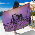 Australia ANZAC Animal Heroes Sarong Purple Poppies