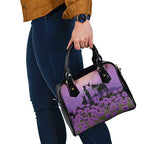 Australia ANZAC Animal Heroes Shoulder Handbag Purple Poppies