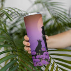 Australia ANZAC Animal Heroes Skinny Tumbler Purple Poppies