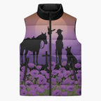 Australia ANZAC Animal Heroes Sleeveless Puffer Jacket Purple Poppies