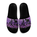 Australia ANZAC Animal Heroes Slide Sandals Purple Poppies