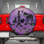 Australia ANZAC Animal Heroes Spare Tire Cover Purple Poppies