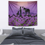 Australia ANZAC Animal Heroes Tapestry Purple Poppies