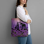 Australia ANZAC Animal Heroes Tote Bag Purple Poppies