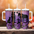 Australia ANZAC Animal Heroes Tumbler With Handle Purple Poppies