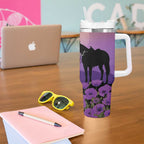 Australia ANZAC Animal Heroes Tumbler With Handle Purple Poppies