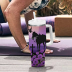 Australia ANZAC Animal Heroes Tumbler With Handle Purple Poppies