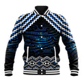 New Zealand Matariki Baseball Jacket Galaxy Styled Taniko