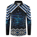 New Zealand Matariki Button Sweatshirt Galaxy Styled Taniko