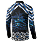 New Zealand Matariki Button Sweatshirt Galaxy Styled Taniko