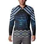 New Zealand Matariki Button Sweatshirt Galaxy Styled Taniko