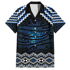 New Zealand Matariki Family Matching Off Shoulder Maxi Dress and Hawaiian Shirt Galaxy Styled Taniko