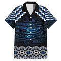 New Zealand Matariki Family Matching Summer Maxi Dress and Hawaiian Shirt Galaxy Styled Taniko