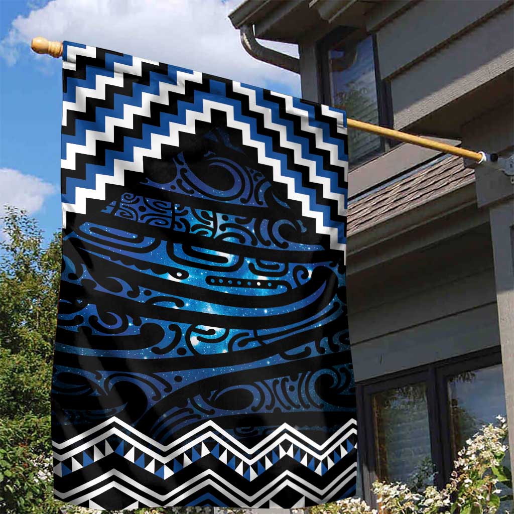 New Zealand Matariki Garden Flag Galaxy Styled Taniko