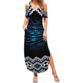New Zealand Matariki Summer Maxi Dress Galaxy Styled Taniko