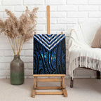 New Zealand Matariki Canvas Wall Art Galaxy Poutama Motifs